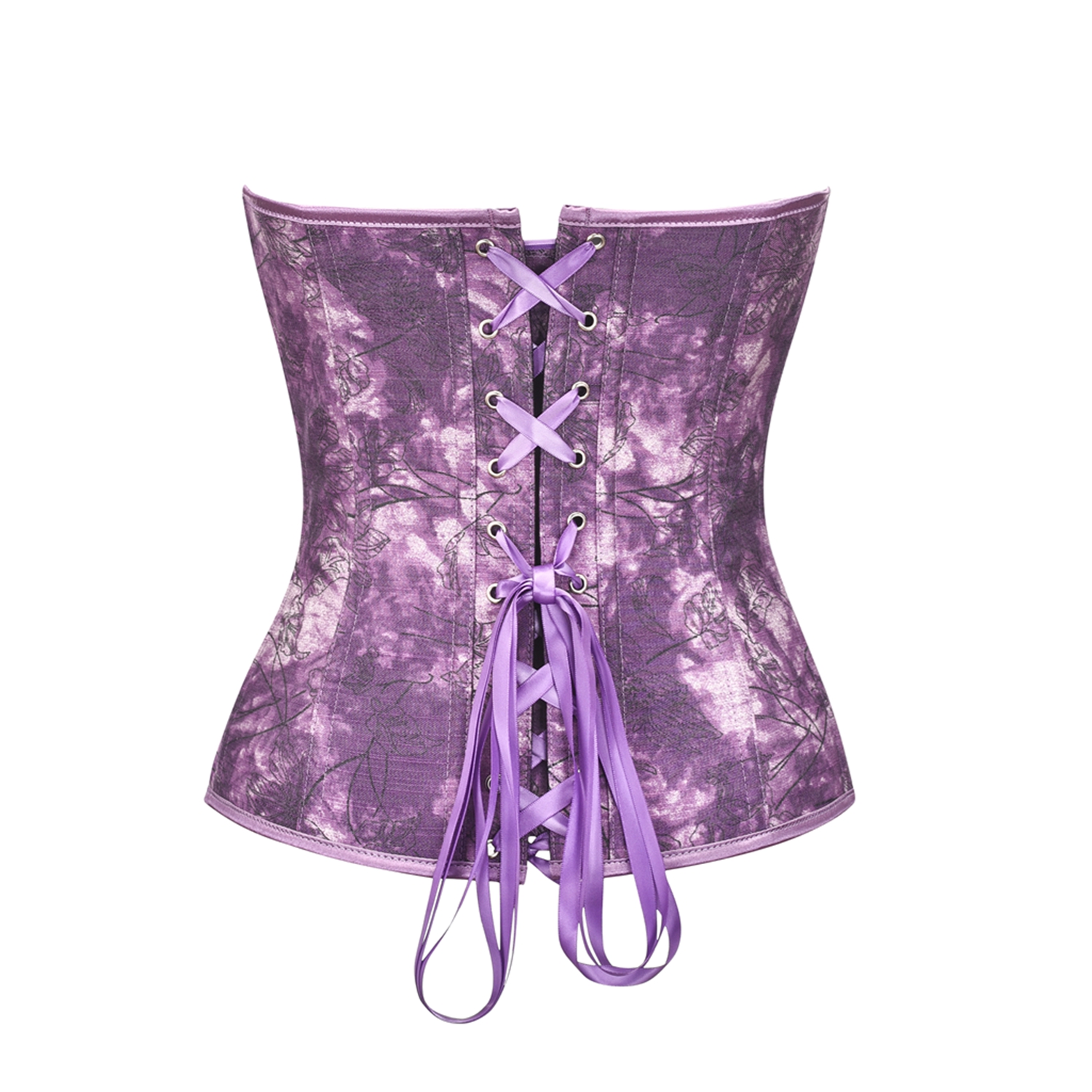 Винтажный цветочный корсет Bustie Overbust Бурлеск Сексуальное женское белье Топ Body Shaper